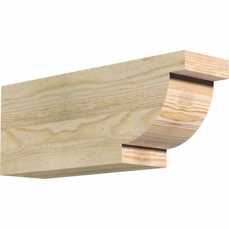 Ekena Millwork Alpine Rough Sawn Rafter Tail, Douglas Fir, 4"W x 6"H x 16"L RFT04X06X16ALP00RDF